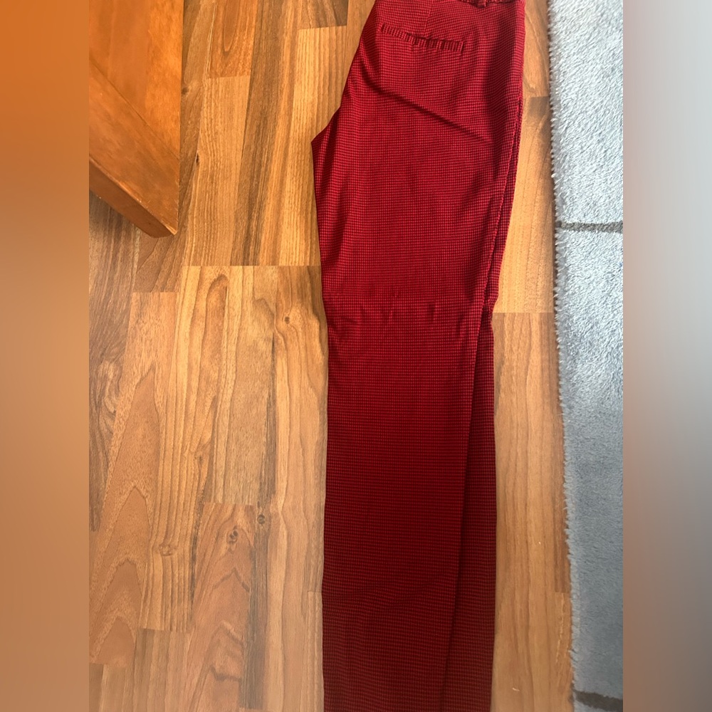 The Limited Red and Black Checkered Pants